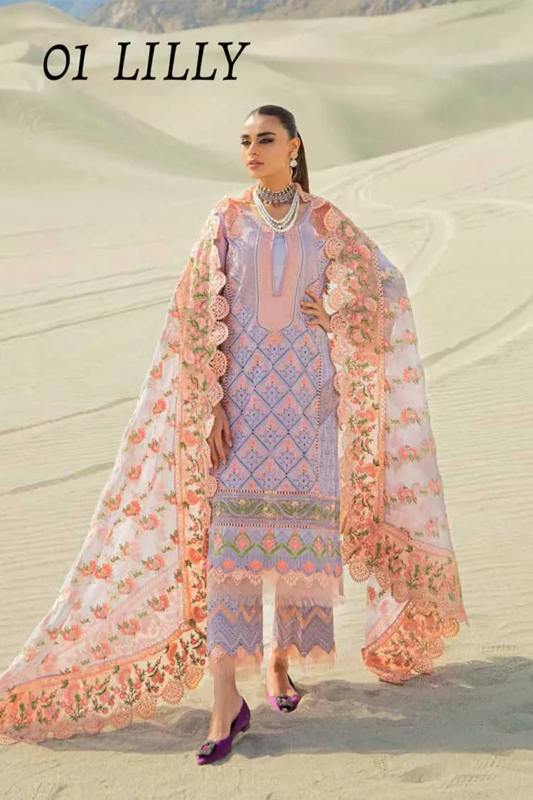 01 Lilly Luxury Lawn Collection Vol 2