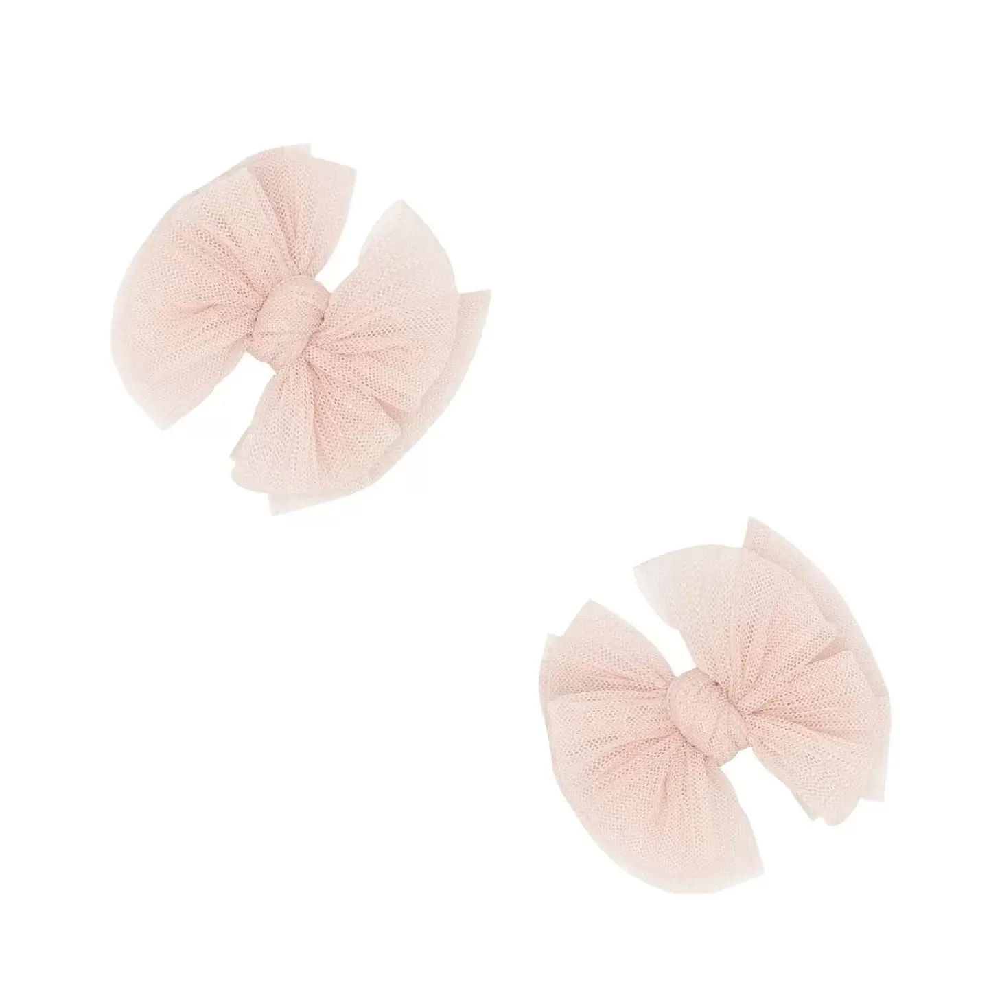 2PK Tulle Baby Fab® Clips| Pleated Rose Quartz