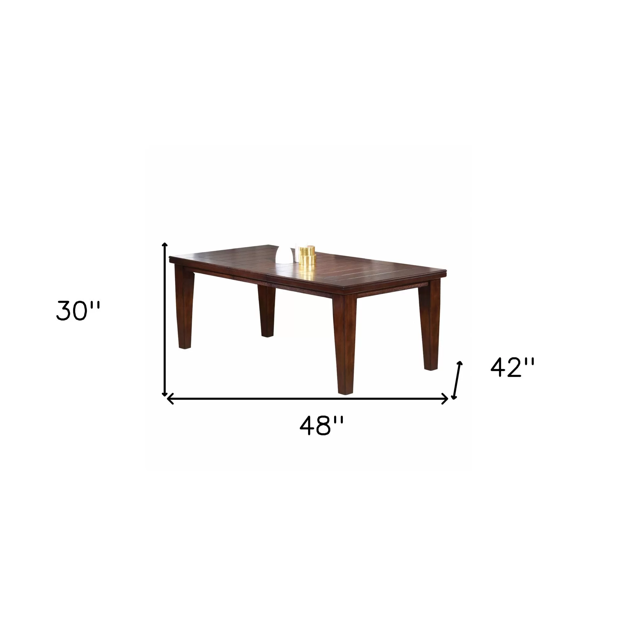 48 Dark Brown Dining Table