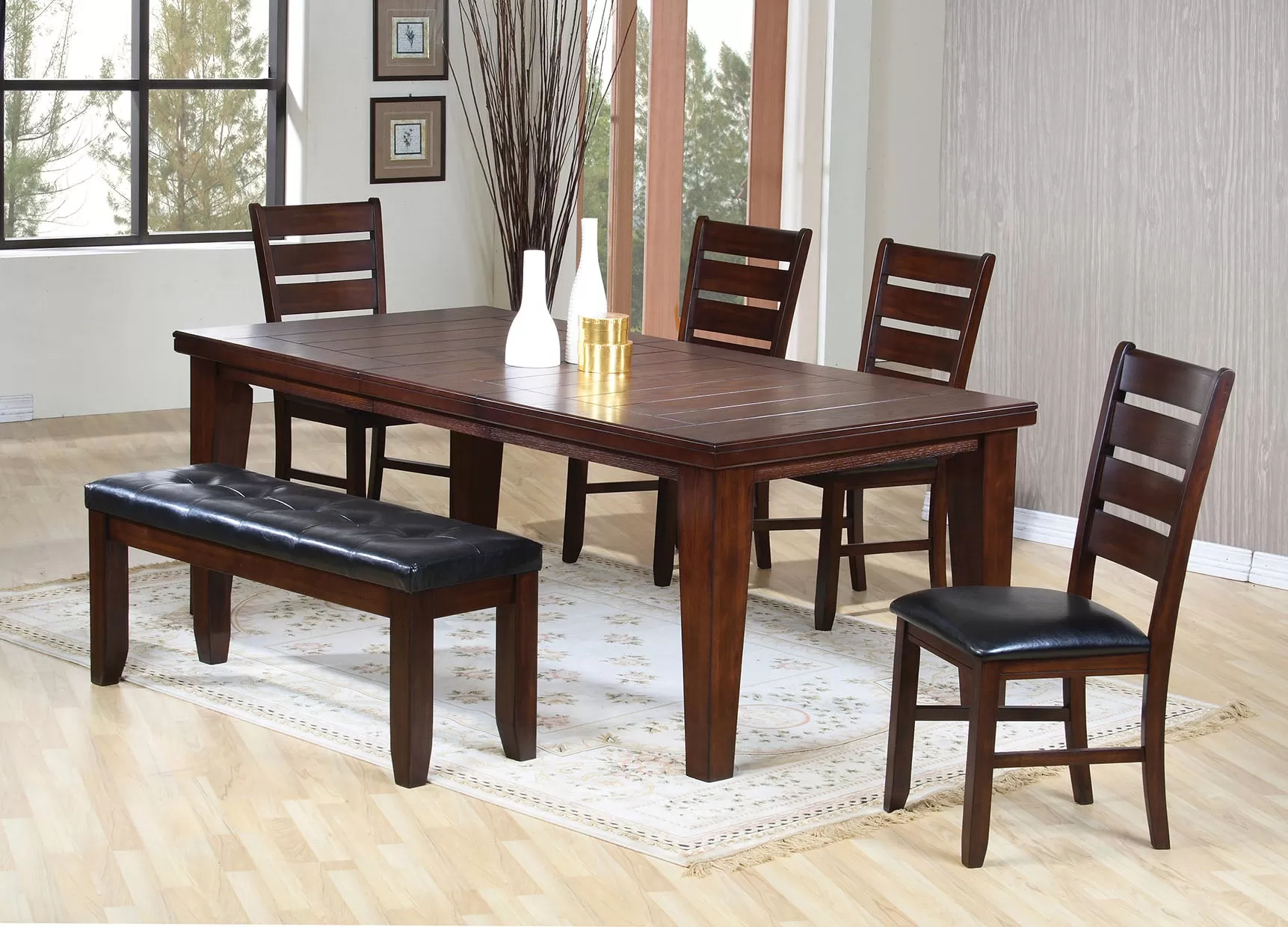 48 Dark Brown Dining Table