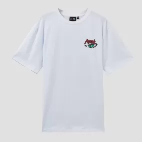 ABSTRK EYES TEE WHITE