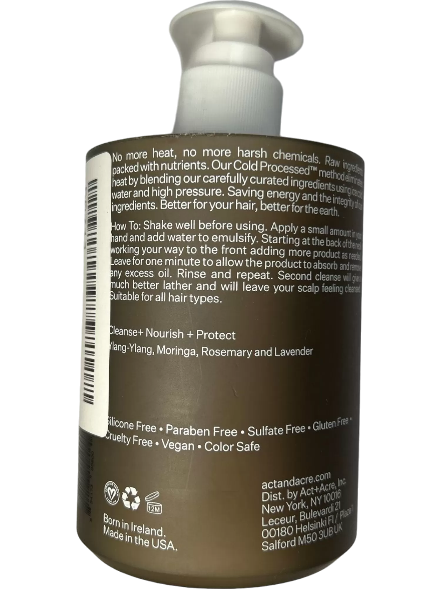 Act Acre Plant-Derived Cold Processed Cleanse Shampoo 10oz