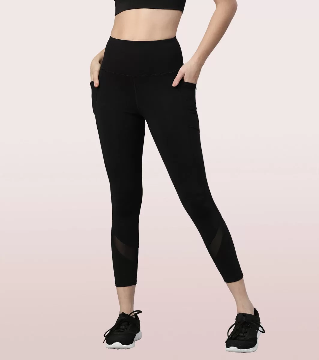 Active Cottony Legging| Feels Like Cotton Dry Fit High Waist 7/8th Length Legging