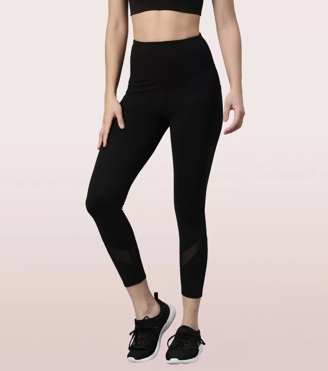 Active Cottony Legging| Feels Like Cotton Dry Fit High Waist 7/8th Length Legging