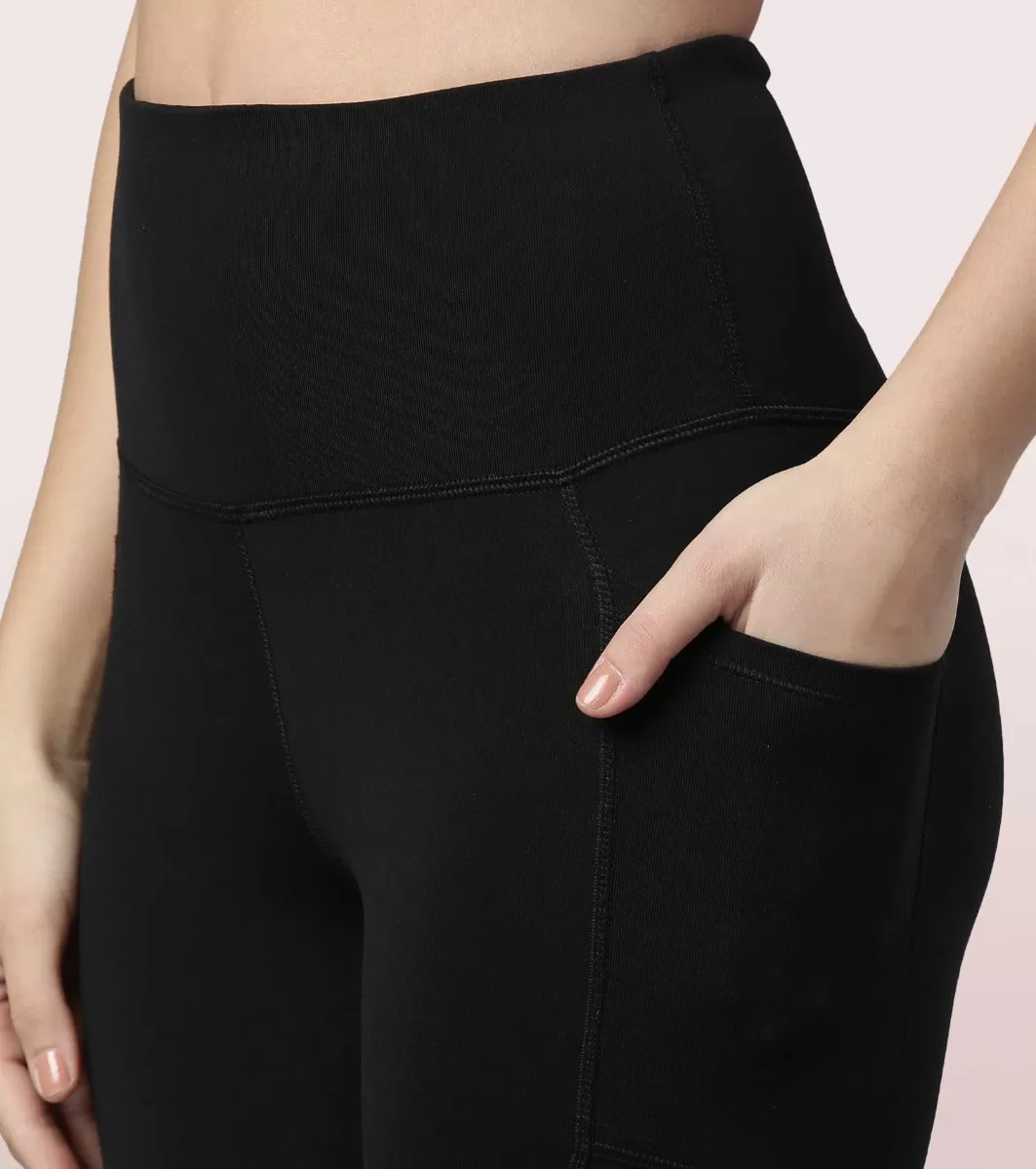 Active Cottony Legging| Feels Like Cotton Dry Fit High Waist 7/8th Length Legging