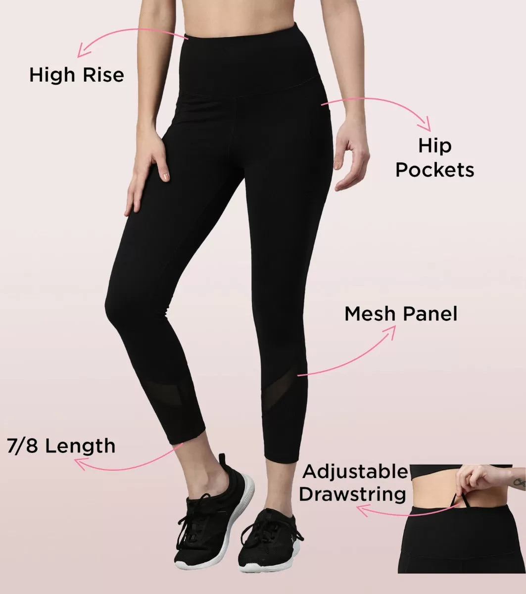 Active Cottony Legging| Feels Like Cotton Dry Fit High Waist 7/8th Length Legging