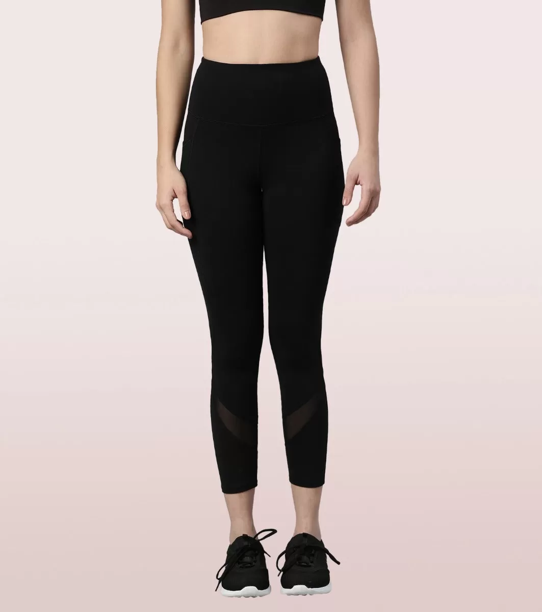 Active Cottony Legging| Feels Like Cotton Dry Fit High Waist 7/8th Length Legging