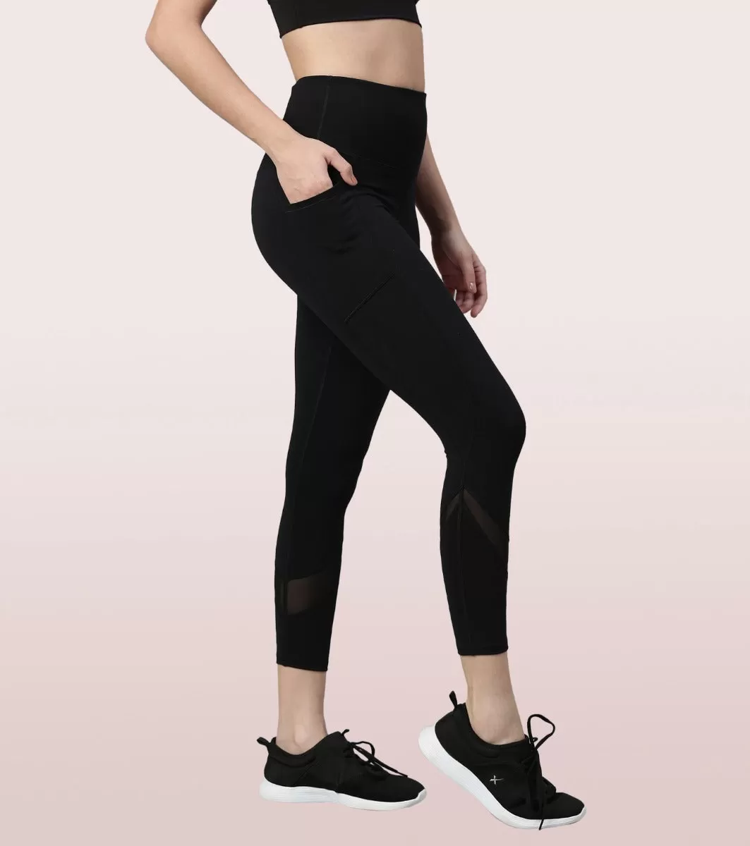 Active Cottony Legging| Feels Like Cotton Dry Fit High Waist 7/8th Length Legging