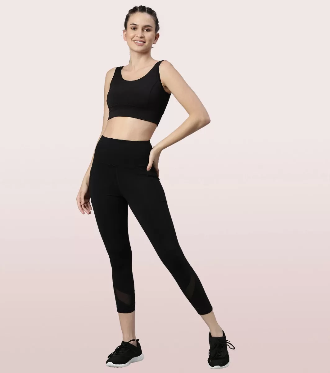 Active Cottony Legging| Feels Like Cotton Dry Fit High Waist 7/8th Length Legging