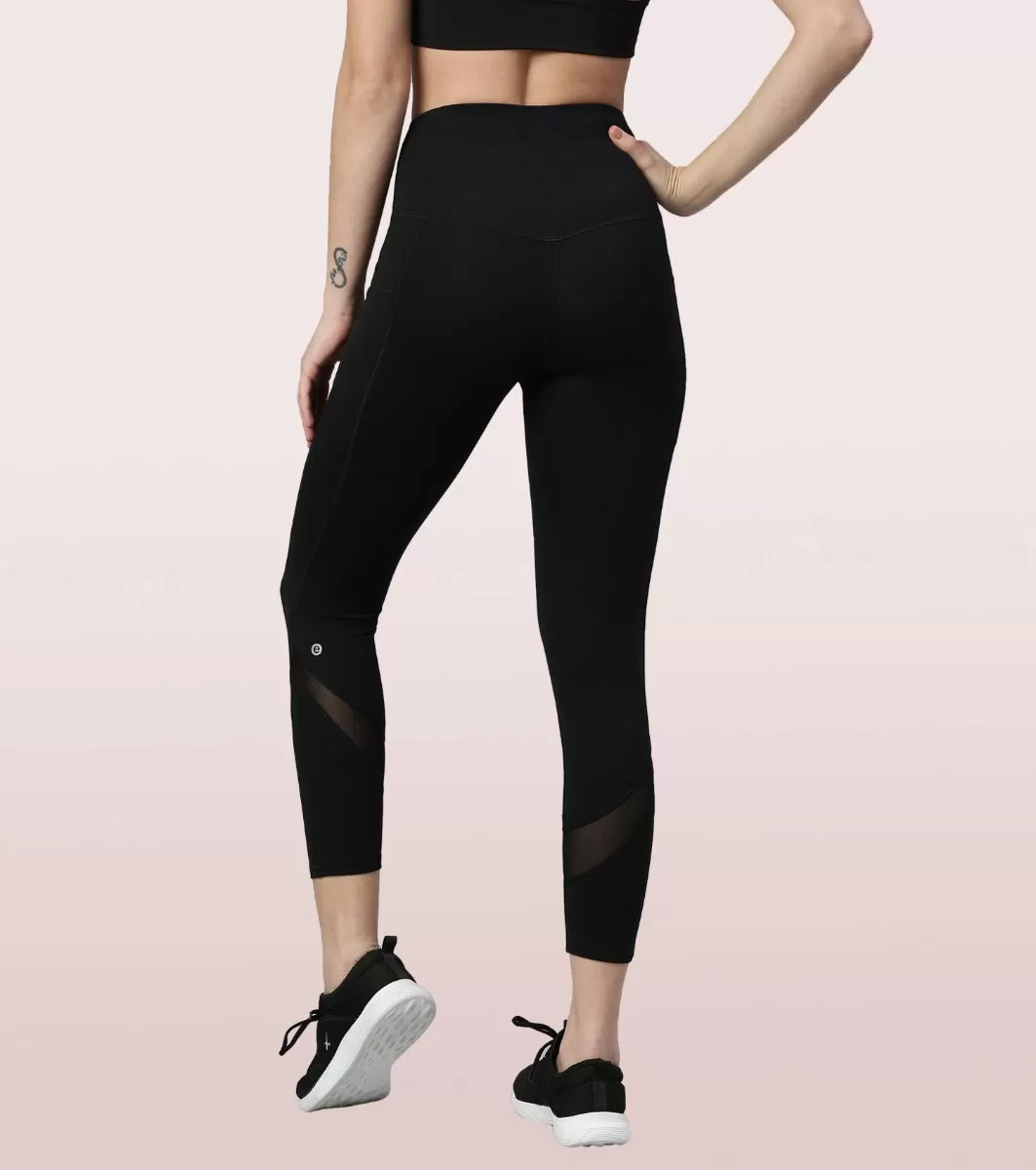 Active Cottony Legging| Feels Like Cotton Dry Fit High Waist 7/8th Length Legging