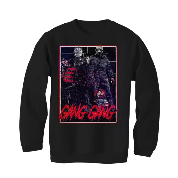 Air Jordan 4 "Red Cement" Black T-Shirt (GANG GANG)