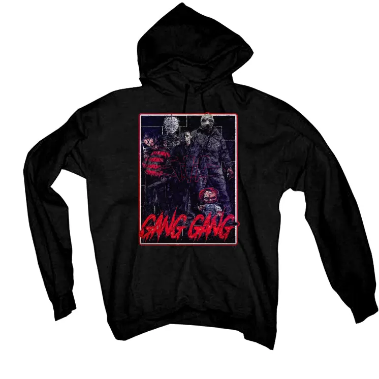 Air Jordan 4 "Red Cement" Black T-Shirt (GANG GANG)