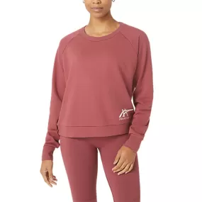 Asics Tiger Sweatshirt Women Red Rose   