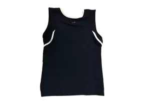 Athletic Tank Top By Champion In Blue & White, Size: S