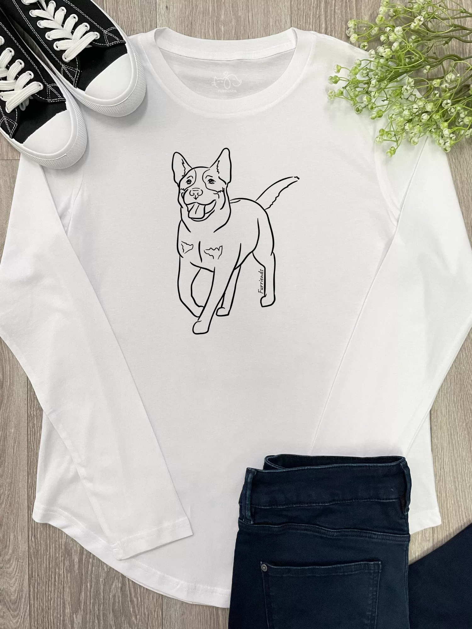 Australian Cattle Dog Olivia Long Sleeve Tee