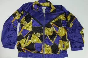 Basic Editions Vintage 90's Grandma's Bling Bingo Night Wind Breaker Track Jacket