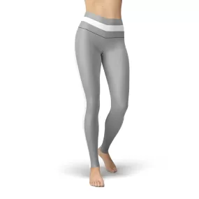 Beverly Grey Striped Leggings