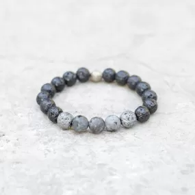 Boy's Lava and Larvikite Bracelet