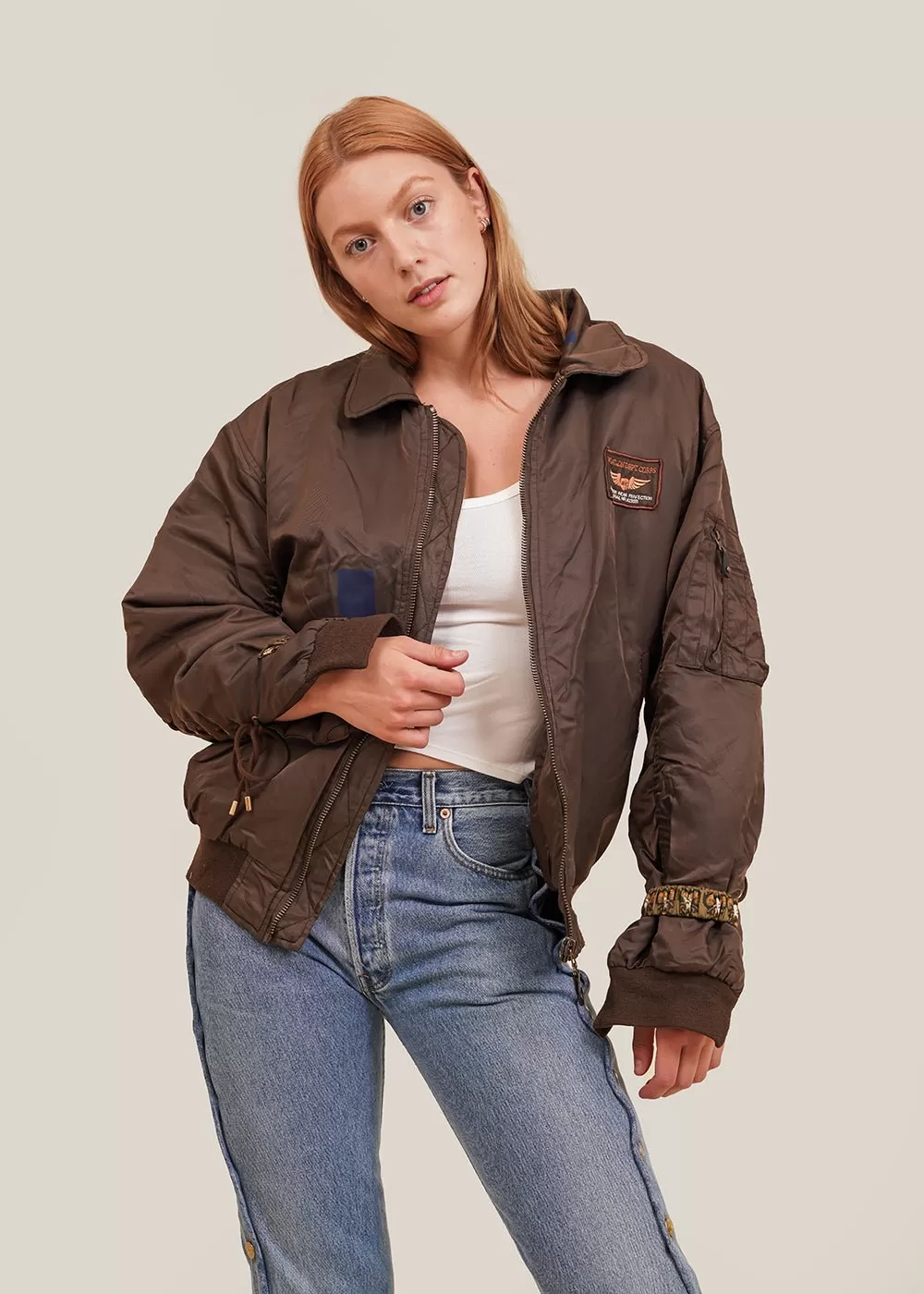 Brown Iconic Bomber