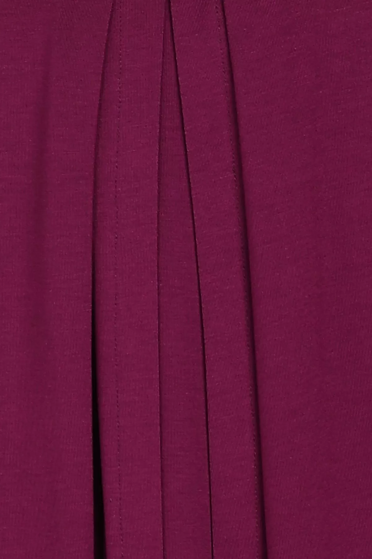 Burgundy Front & Back Pleated Zipless Nursing Top