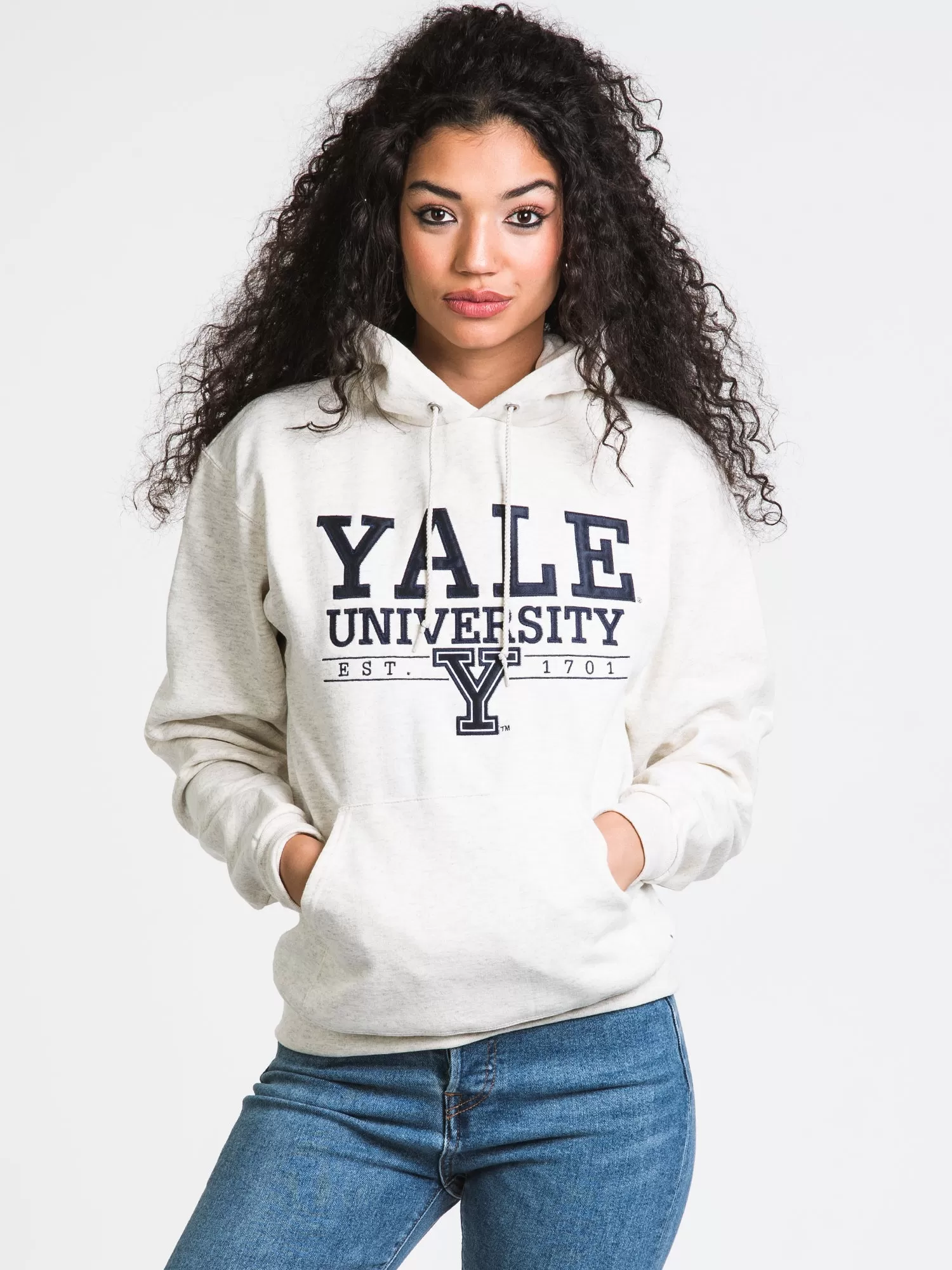 CHAMPION ECO POWERBLEND YALE HOODIE - CLEARANCE