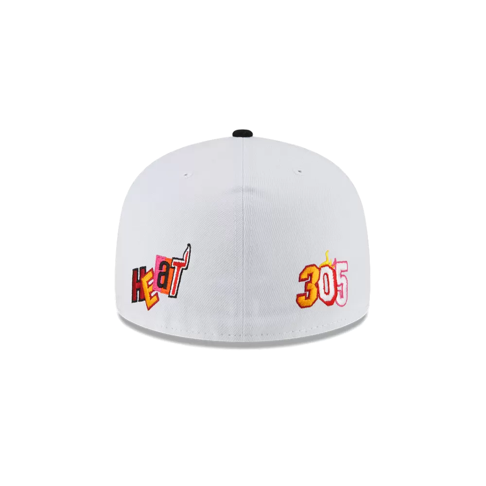 Court Culture Miami Mashup Vol. 2 Patch White Fitted Hat