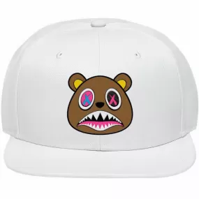 CRAZY BAWS : White Snapback Hat