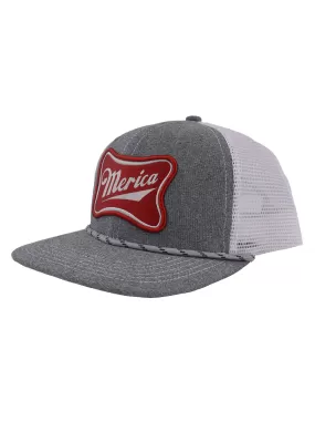 Curved Merica Trucker Hat