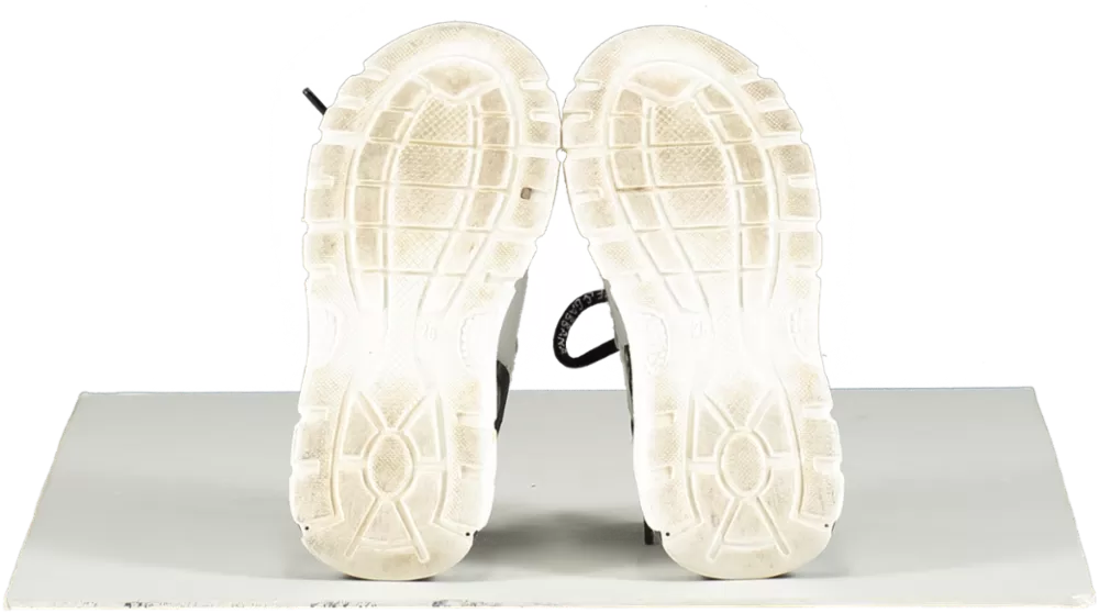 Dolce & Gabbana White Slip On Pelle Logo Trianers UK 8 EU 25 👼