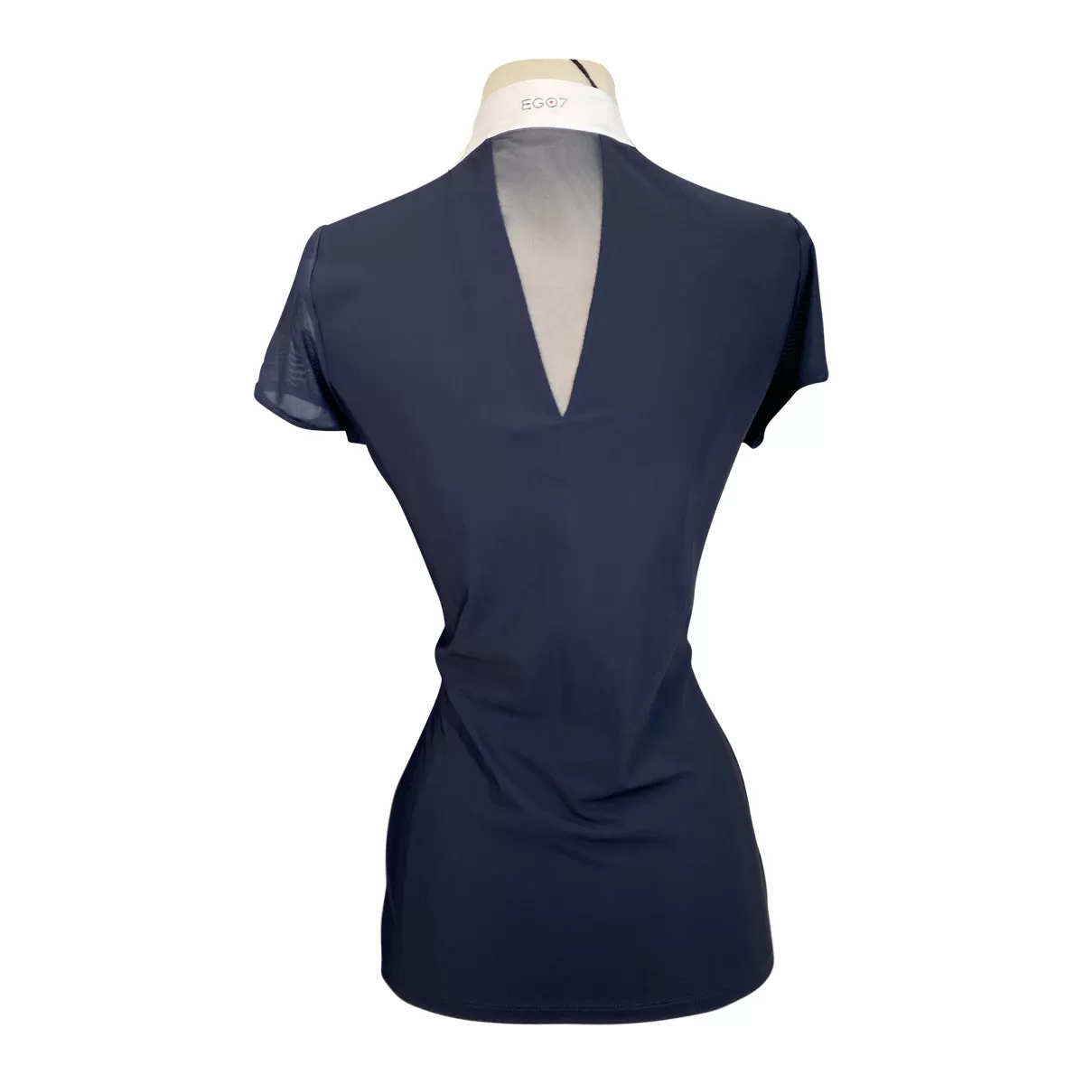 EGO7 'Rita' Short Sleeve Show Shirt in Navy - Women's IT 40 (US Small)