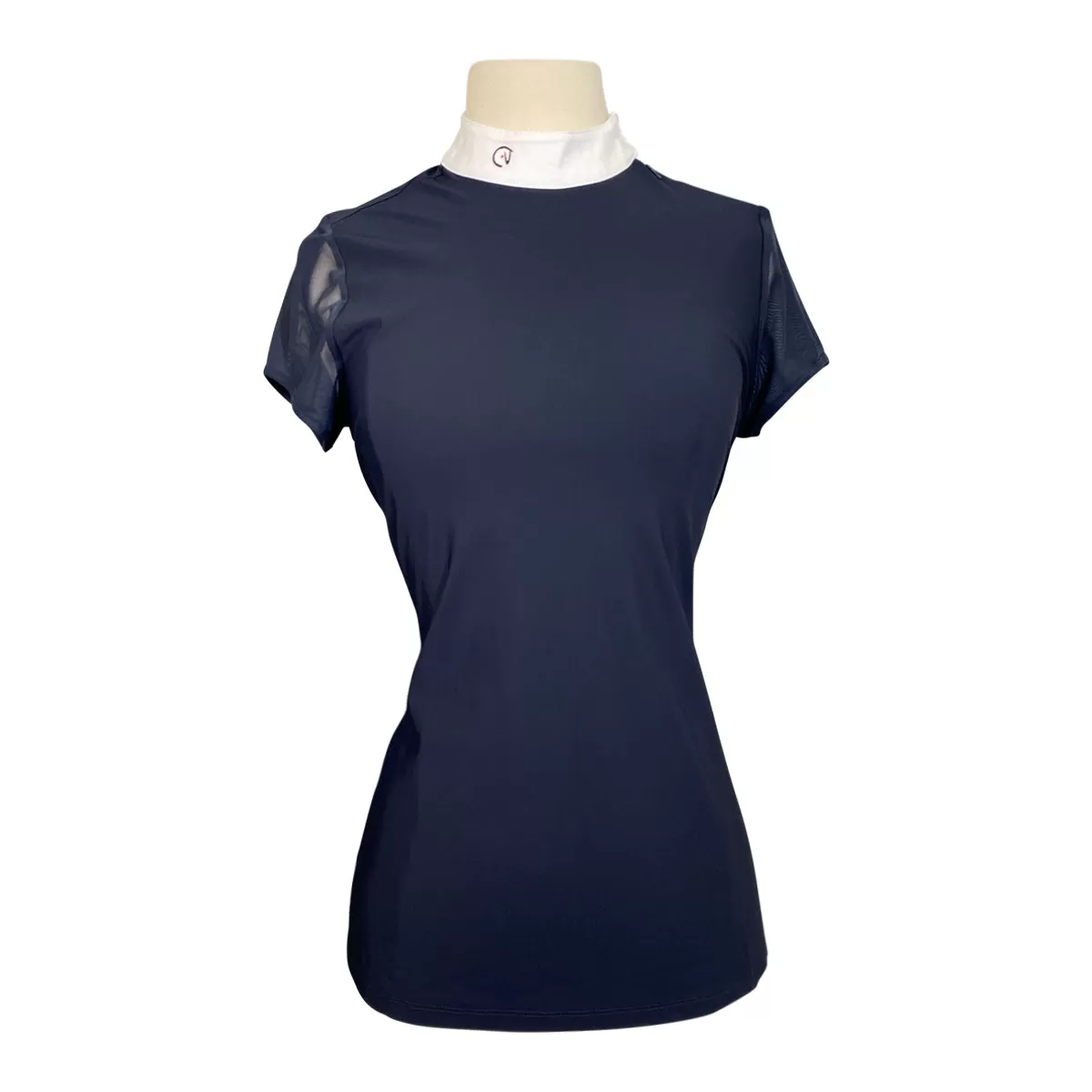 EGO7 'Rita' Short Sleeve Show Shirt in Navy - Women's IT 40 (US Small)