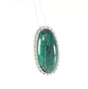 Eilat Stone Pendant in 925 Sterling Silver   Necklace #2