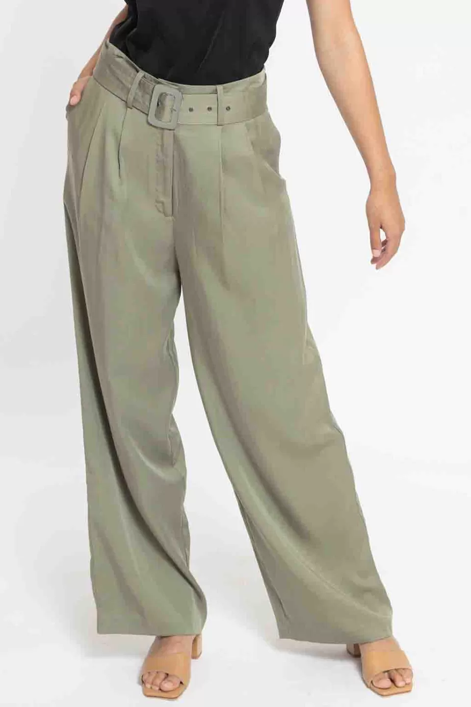 Georgie Sage Wide Leg Pants