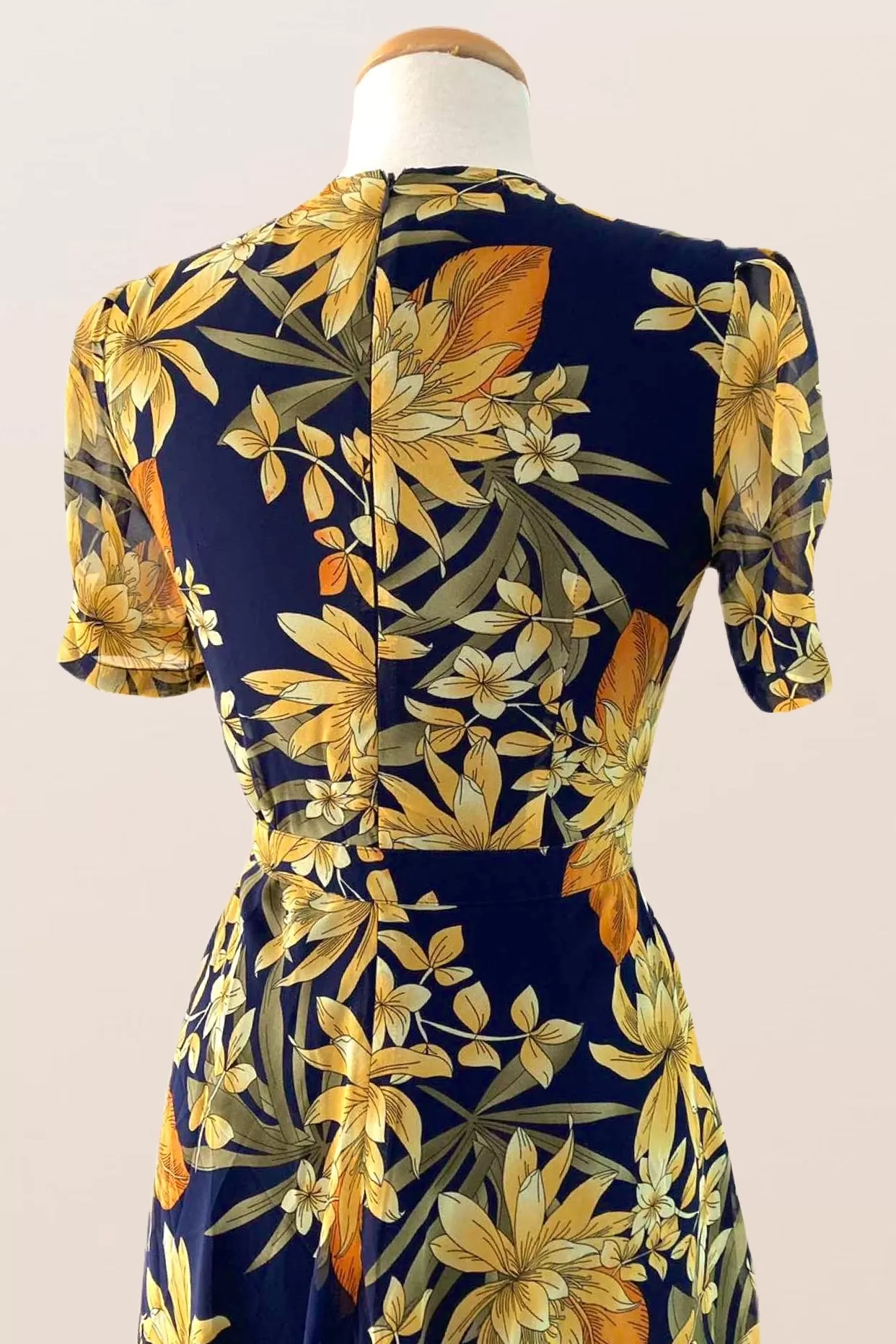 Ginger Navy & Mustard Dress