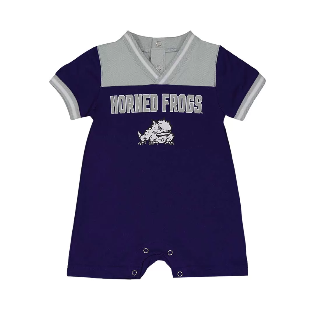 Girls' (Infant) TCU Horned Frogs Game Day Romper (K416S2 1G)