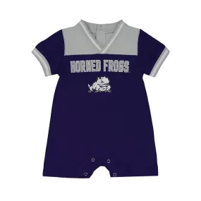 Girls' (Infant) TCU Horned Frogs Game Day Romper (K416S2 1G)