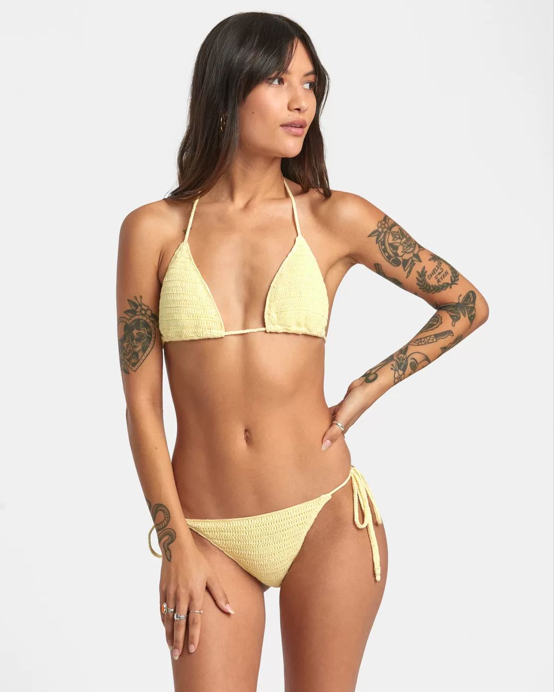 Glory Triangle Bikini Top - Lemon