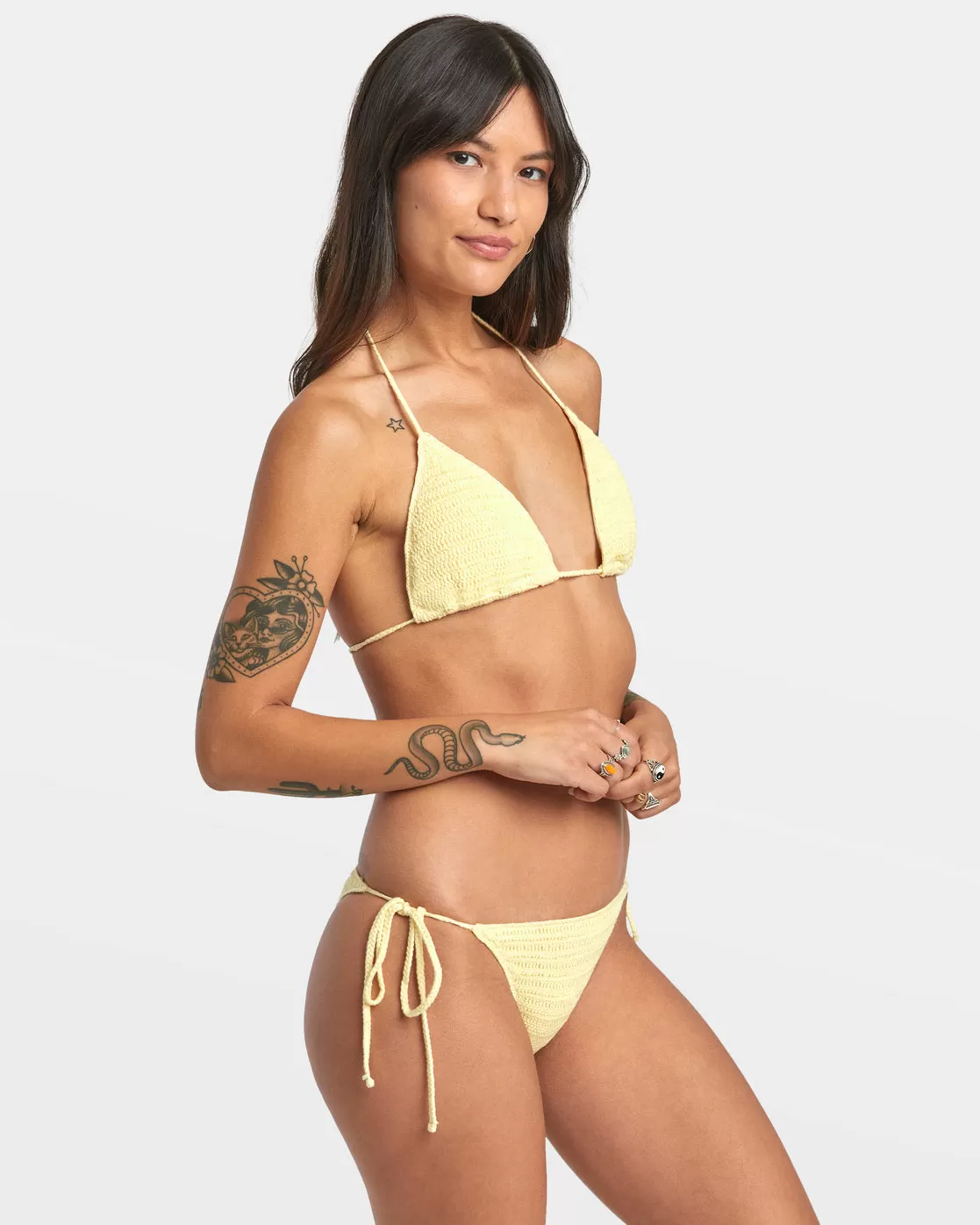 Glory Triangle Bikini Top - Lemon