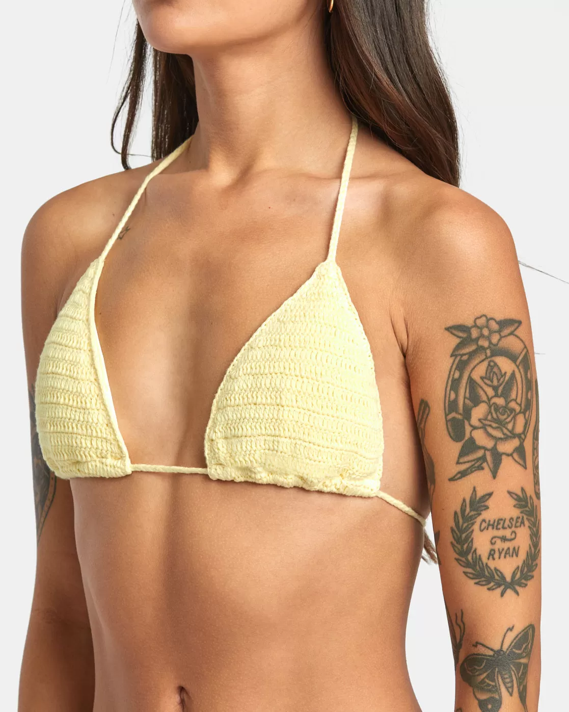 Glory Triangle Bikini Top - Lemon