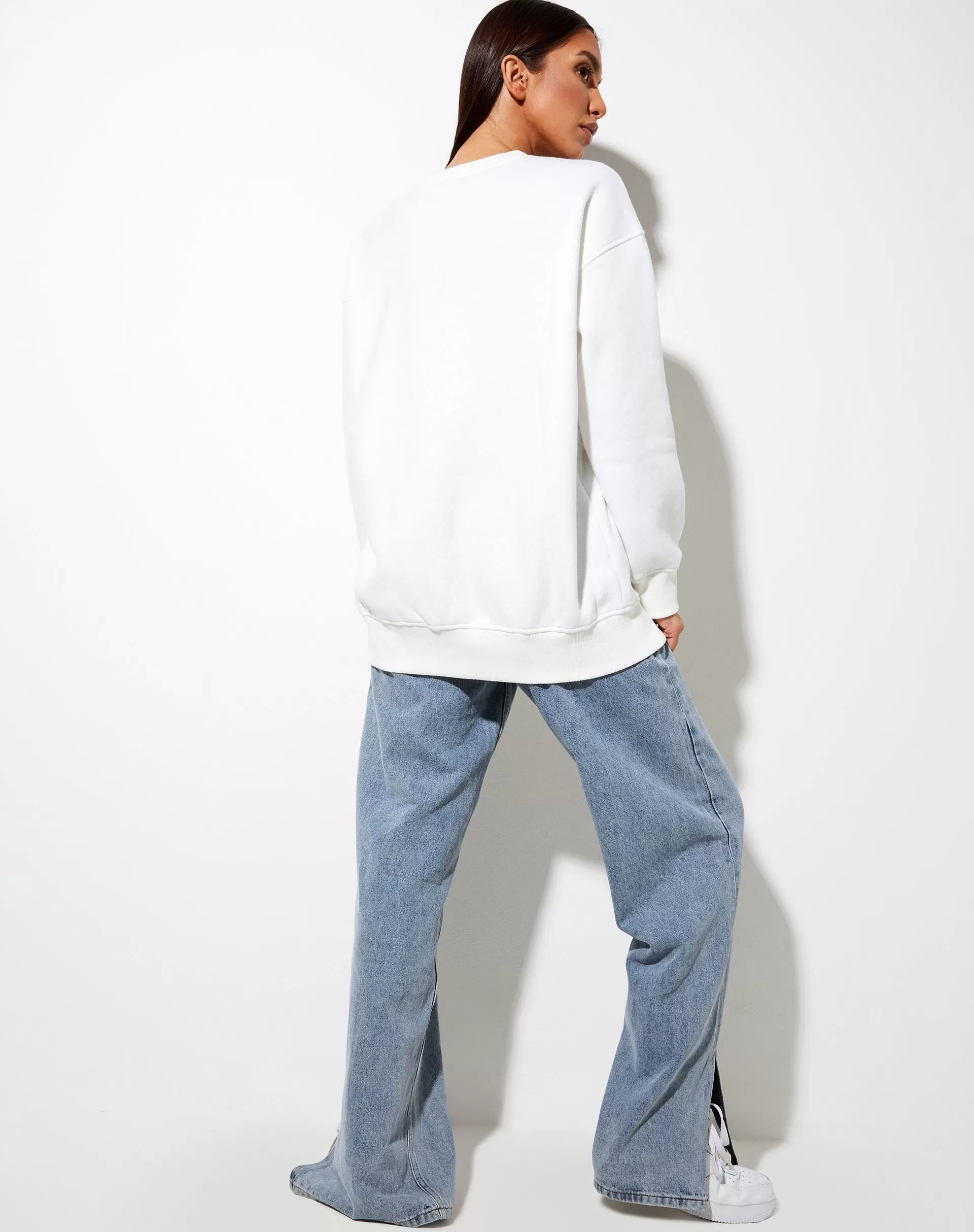 Glowee Sweatshirt in Warm White 'Angel Energy' Hotfix