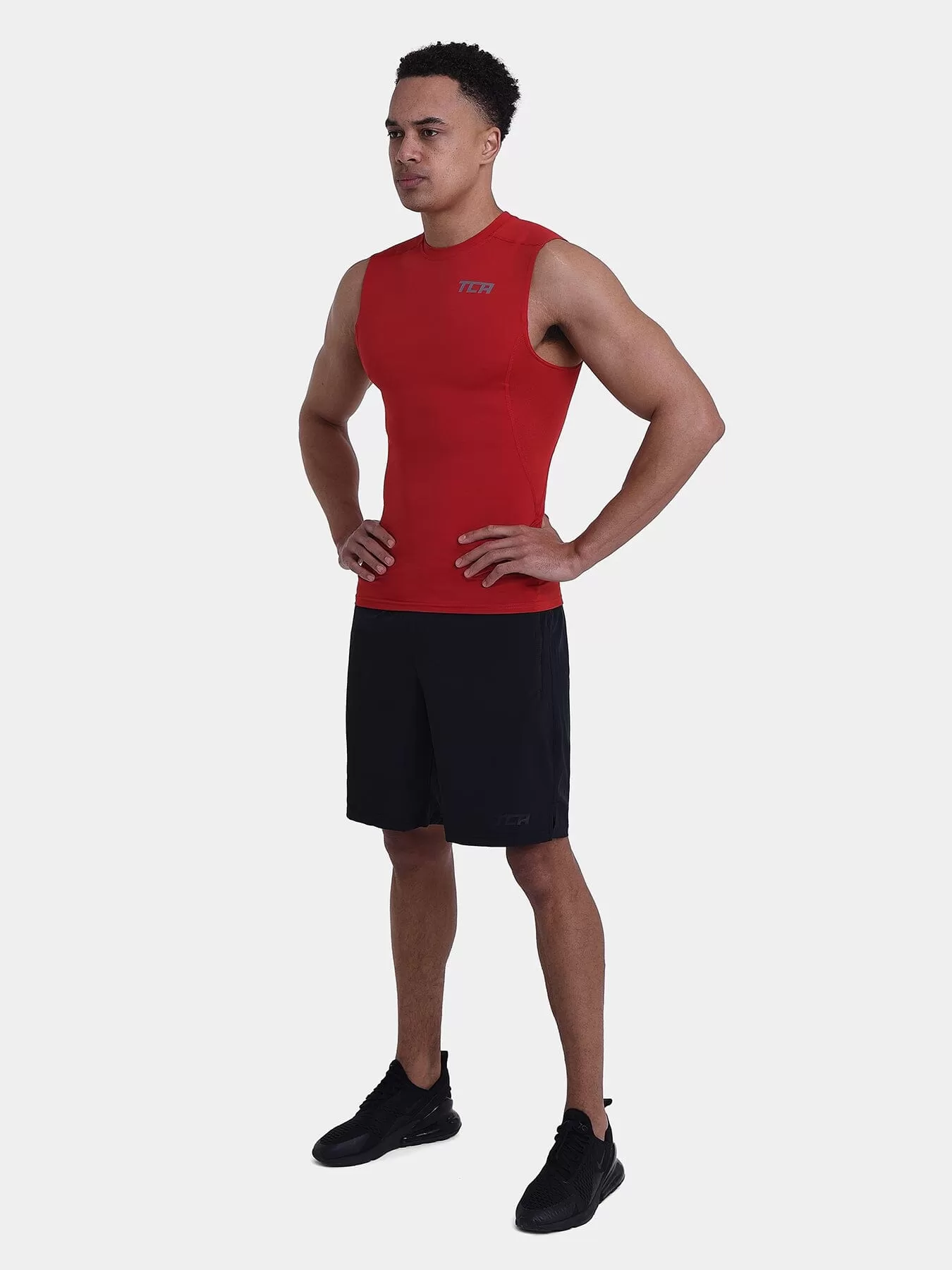 Hyperfusion Compression Base Layer Crew Neck Vest For Men