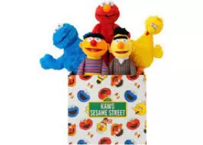 KAWS Sesame Street Uniqlo Plush Toy Complete Box Set "Multi"