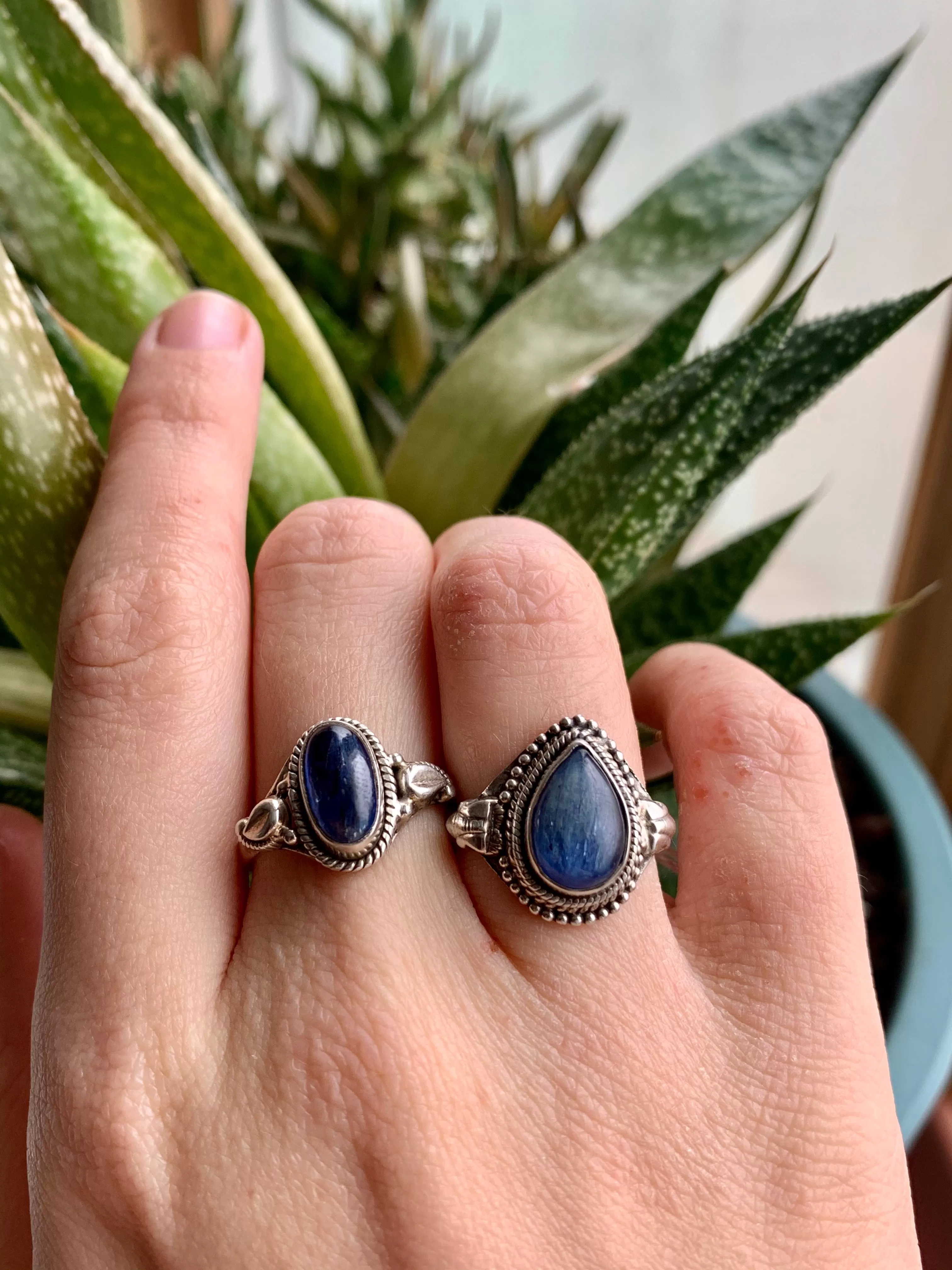 Kyanite Mixed Designed Rings (US 6 & 6.5)