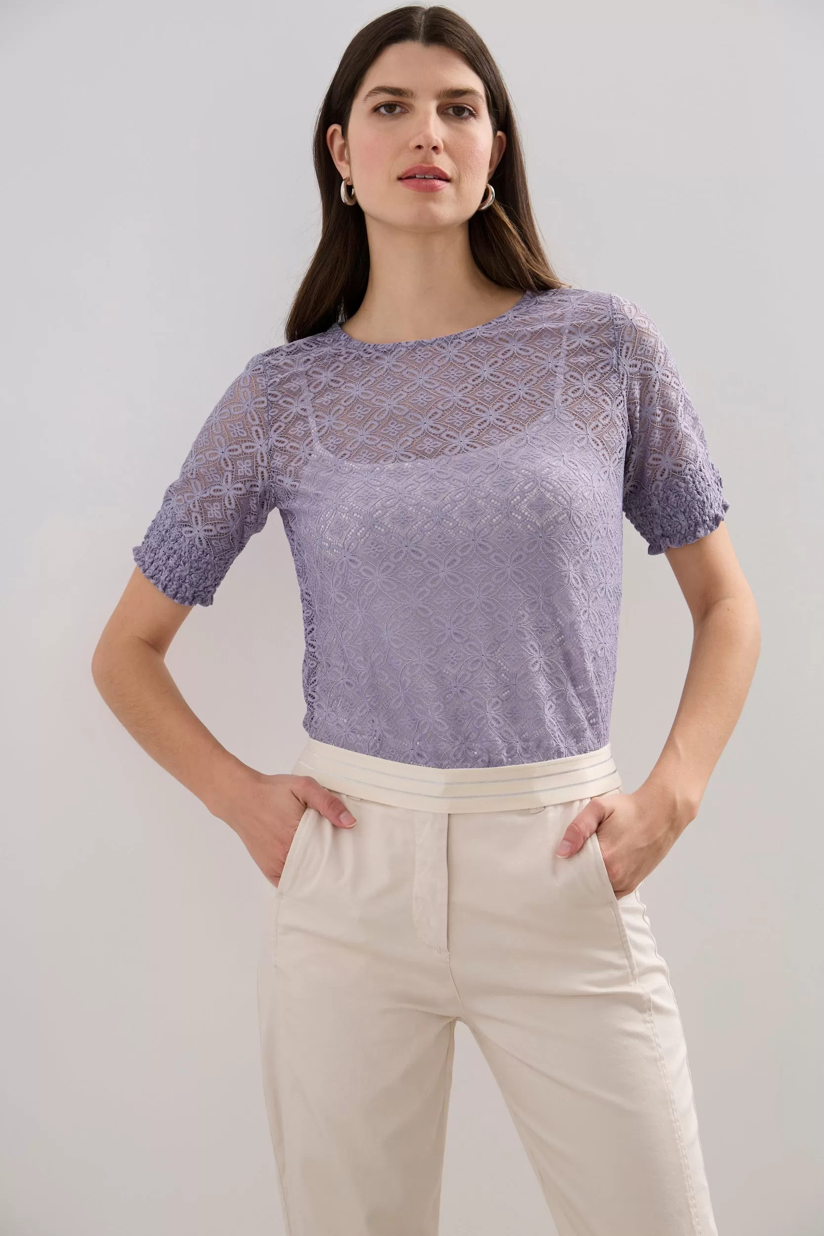 Lace top with cami