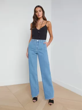 L’agence - Weston Wide Leg Jean - Belize