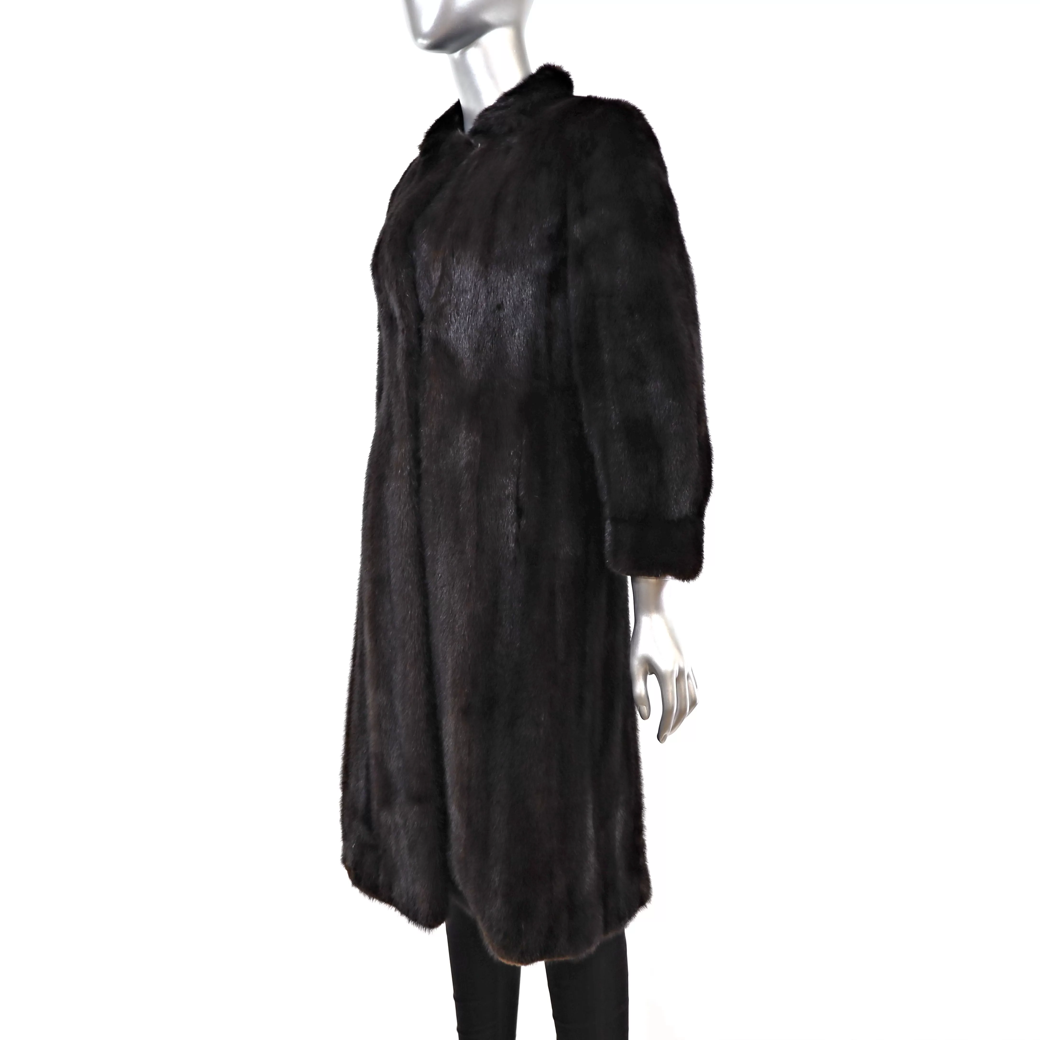 Mahogany Mink Coat- Size XXS