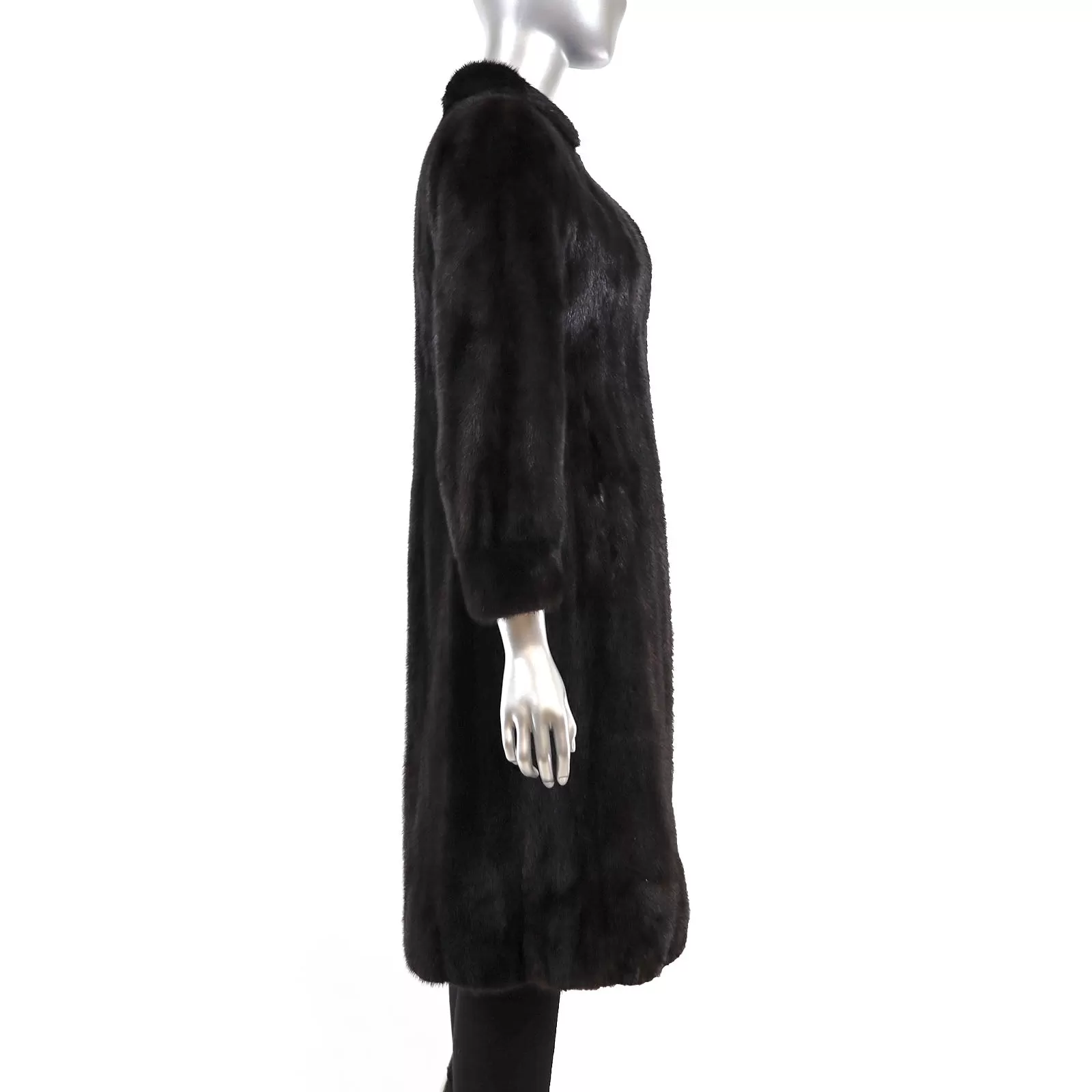 Mahogany Mink Coat- Size XXS