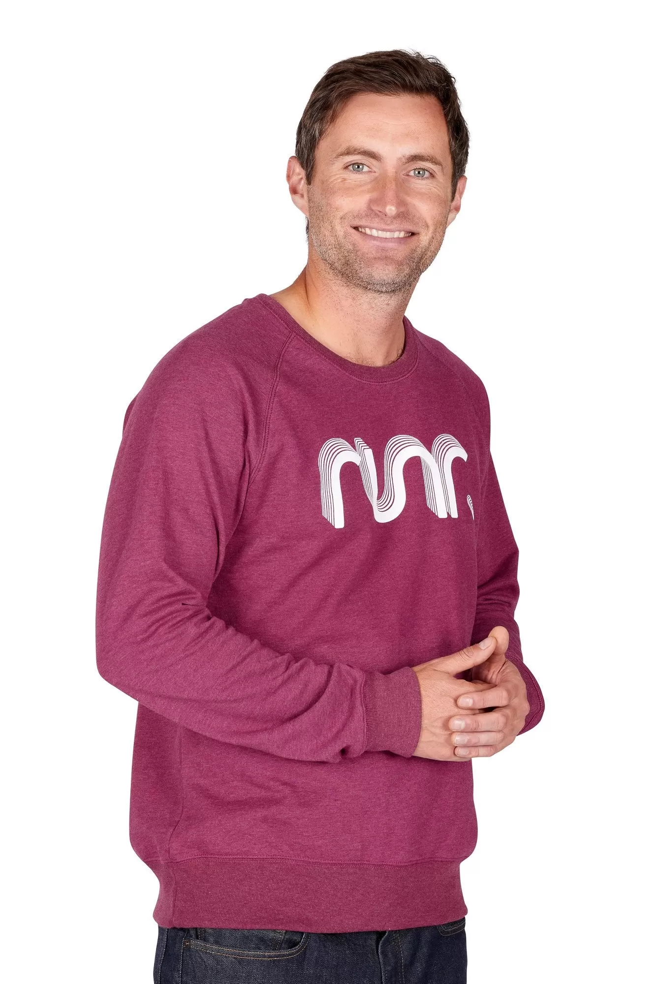 Men's Plum Retro Runr Jumper