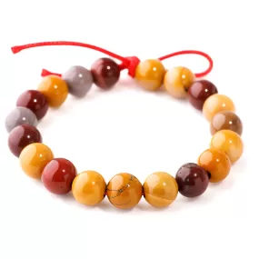 Mookaite 10mm Round - Large Hole Beads