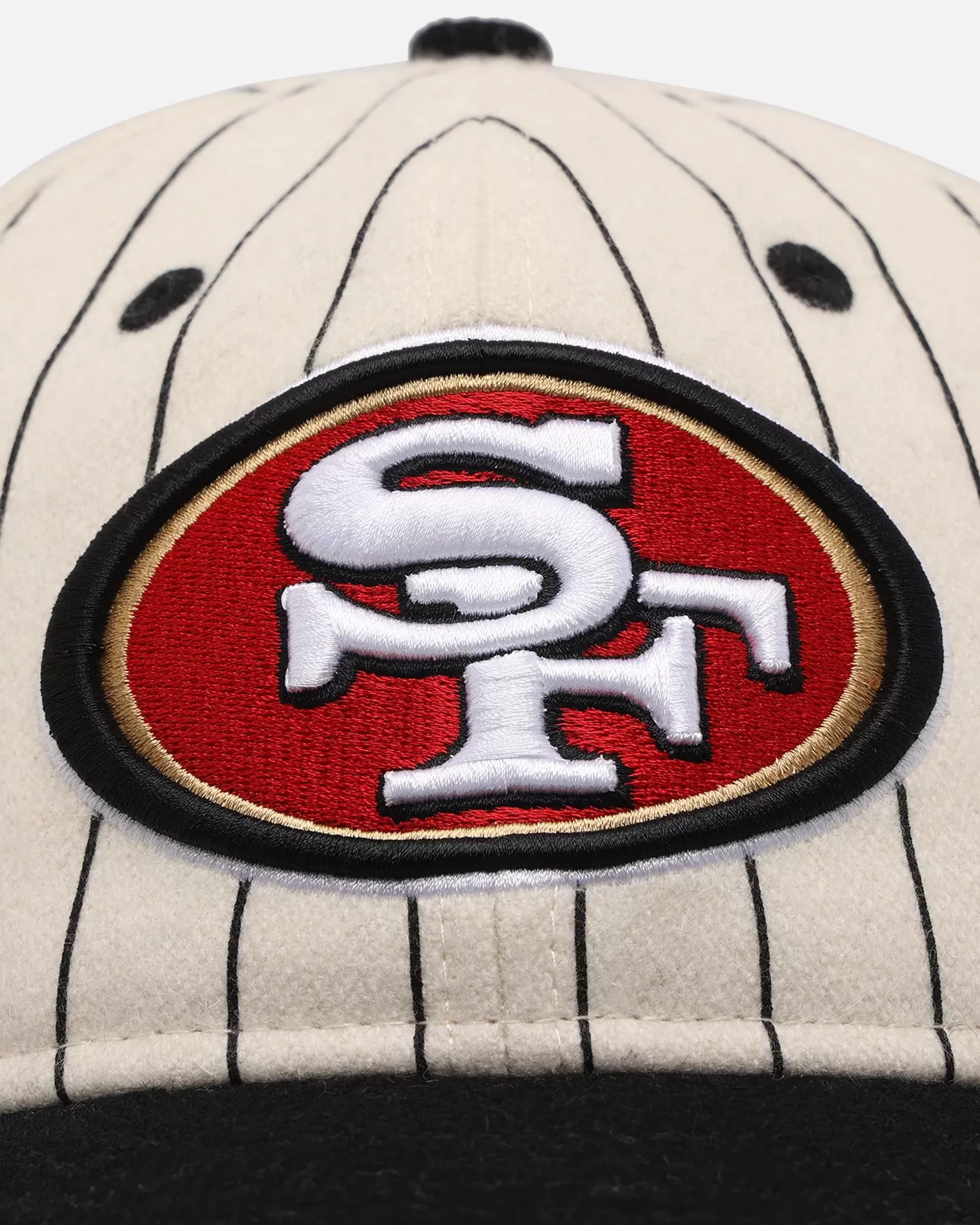 New Era San Francisco 49ers 9FIFTY Retro Crown Strapback Off White/Black